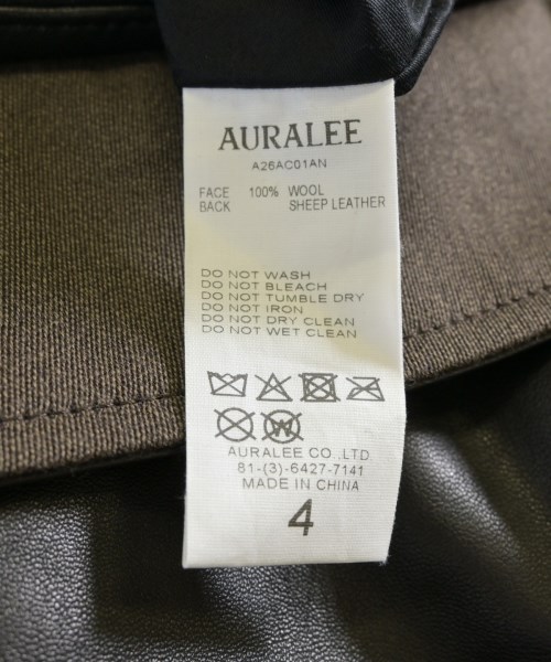 AURALEE（オーラリー）その他 黒 サイズ:4(M位) メンズ/2200722099032