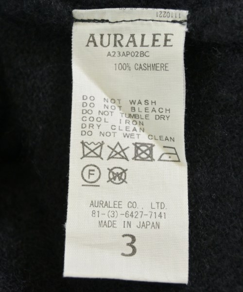 AURALEE（オーラリー）ニット・セーター 紺 サイズ:3(S位) メンズ/2200717894215