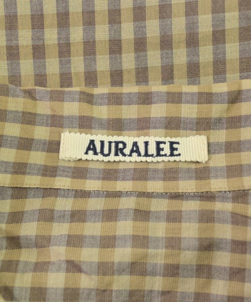 AURALEE（オーラリー）カジュアルシャツ 茶 サイズ:3(S位) メンズ/2200722699027