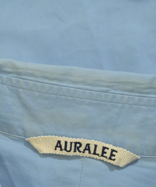 AURALEE（オーラリー）カジュアルシャツ 青 サイズ:3(S位) メンズ/2200721256030