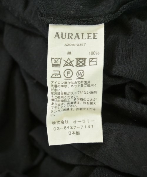 AURALEE（オーラリー）Tシャツ・カットソー 黒 サイズ:4(M位) メンズ/2200724731022