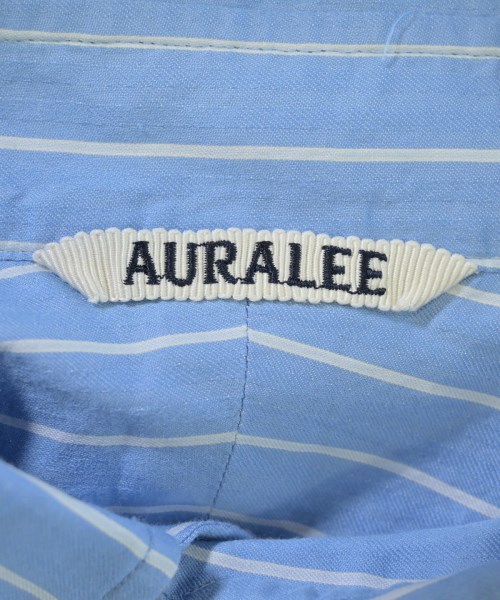 AURALEE（オーラリー）カジュアルシャツ 青 サイズ:3(S位) メンズ/2200720460117
