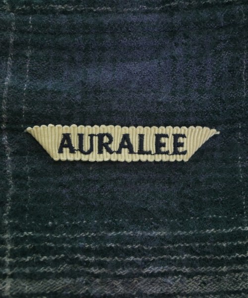 AURALEE（オーラリー）カジュアルシャツ 緑 サイズ:4(M位) メンズ/2200725203023