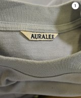 AURALEE（オーラリー）Tシャツ・カットソー グレー サイズ:3(S位) メンズ/2200682727037