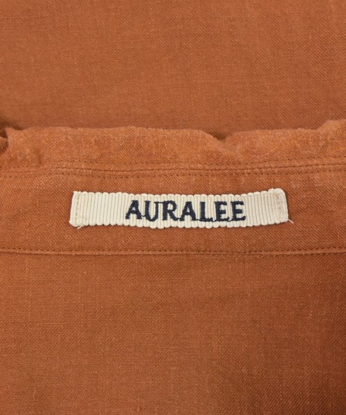 AURALEE（オーラリー）カジュアルシャツ オレンジ サイズ:4(M位) メンズ/2200683252026