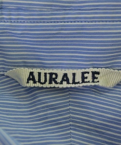 AURALEE（オーラリー）カジュアルシャツ 青 サイズ:3(S位) メンズ/2200680804020