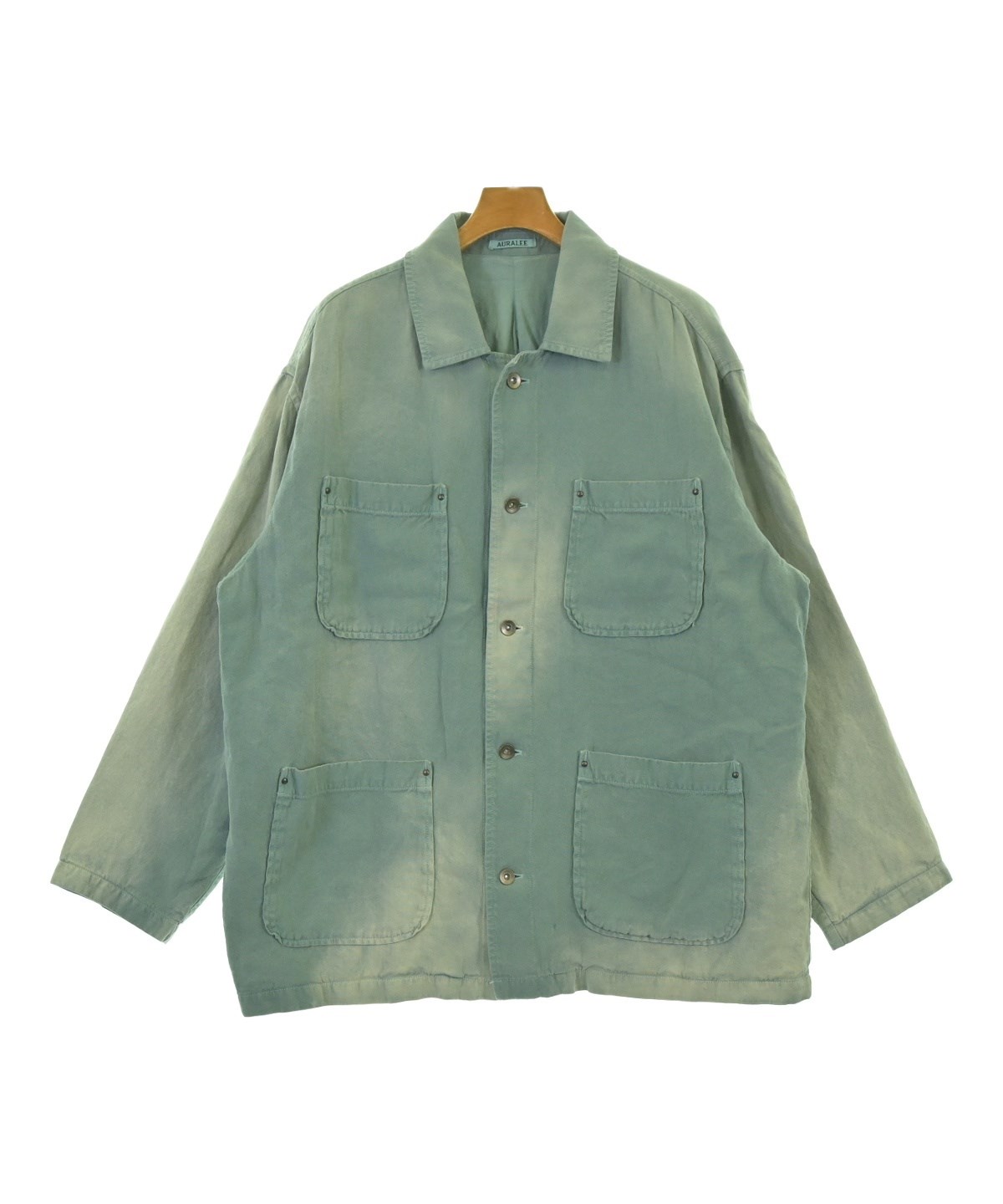 春物最終セール　AURALEE カバーオール AURALEE（オーラリー）カバーオール 緑 サイズ:4(M位) メンズ