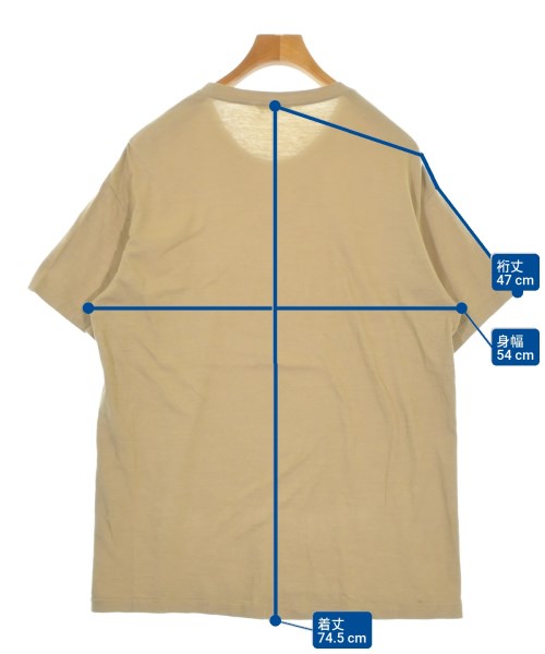 AURALEE（オーラリー）Tシャツ・カットソー ベージュ サイズ:4(M位) メンズ/2200685457023