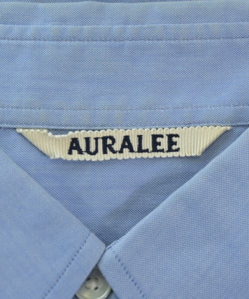 AURALEE（オーラリー）カジュアルシャツ 青 サイズ:4(XL位) メンズ/2200672788192