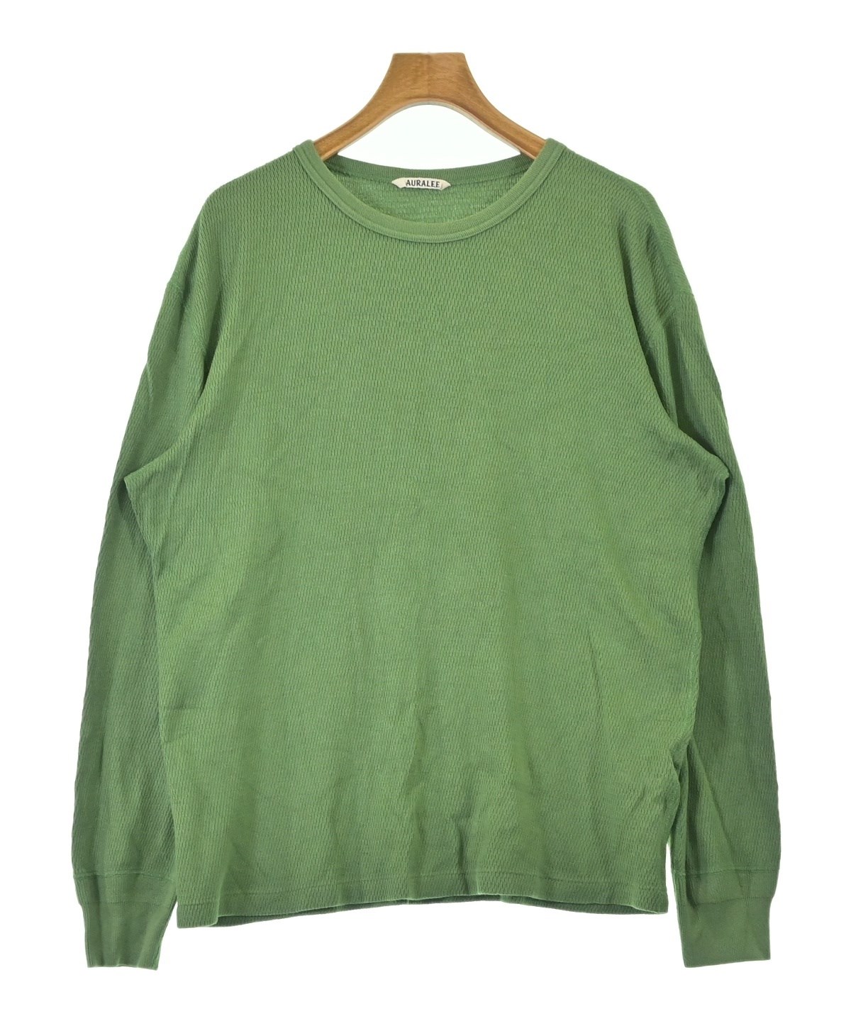 AURALEE（オーラリー）Tシャツ・カットソー 緑 サイズ:5(L位) メンズ