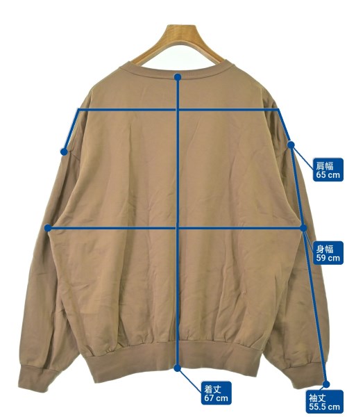 AURALEE（オーラリー）Tシャツ・カットソー 茶 サイズ:5(L位) メンズ/2200686713494
