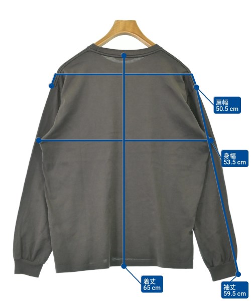 AURALEE（オーラリー）Tシャツ・カットソー 茶 サイズ:3(S位) メンズ/2200687602018