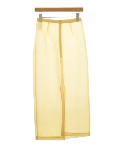 AURALEE（オーラリー）ロング・マキシ丈スカート 黄 サイズ:0(S位) レディース/2200635796011