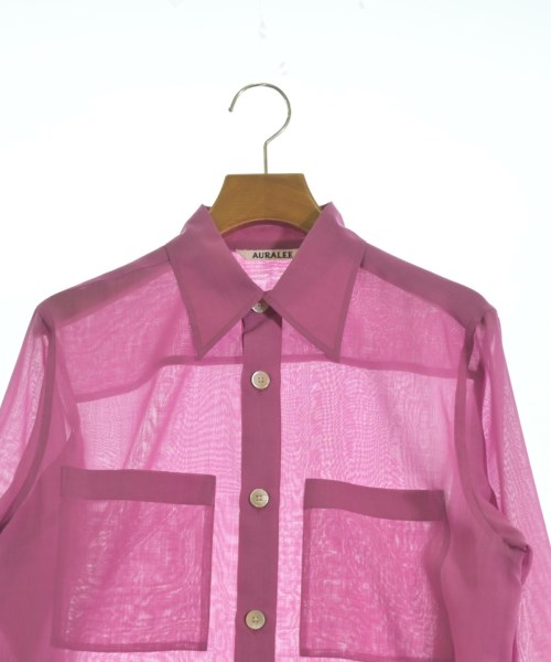 AURALEE（オーラリー）カジュアルシャツ ピンク サイズ:0(S位) レディース/2200637204057