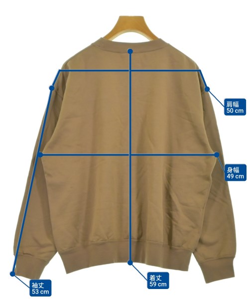 AURALEE（オーラリー）スウェット 茶 サイズ:1(M位) レディース/2200637351072