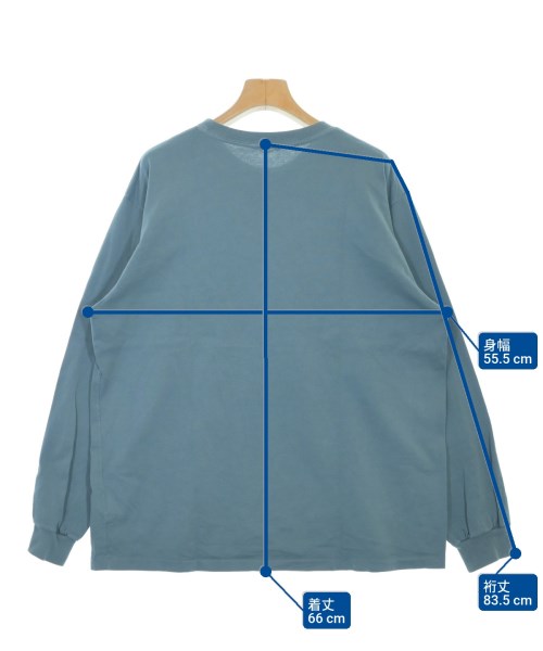 AURALEE（オーラリー）Tシャツ・カットソー 青 サイズ:1(M位) レディース/2200626668174