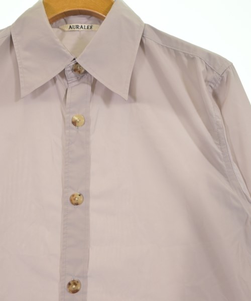 AURALEE（オーラリー）カジュアルシャツ 紫 サイズ:1(M位) レディース/2200625880126