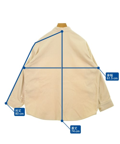AURALEE（オーラリー）カジュアルシャツ ベージュ サイズ:1(M位) レディース/2200640990060