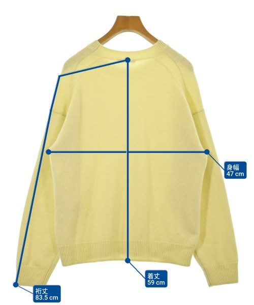 AURALEE（オーラリー）ニット・セーター 黄 サイズ:1(M位) レディース/2200641430022