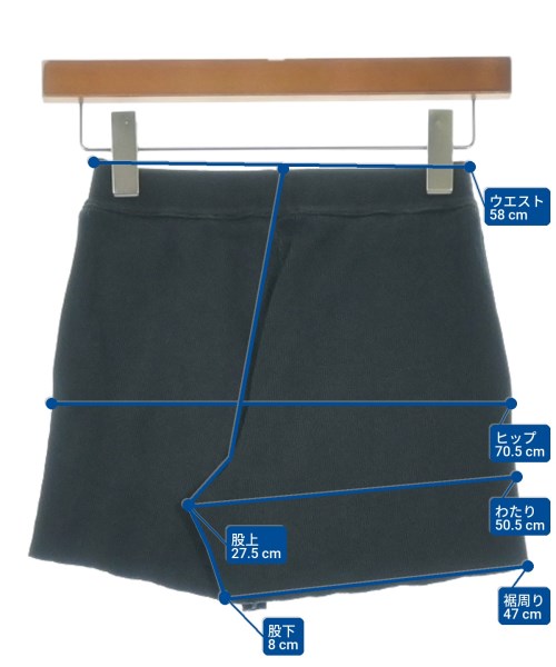 AURALEE（オーラリー）ショートパンツ 黒 サイズ:1(M位) レディース/2200641949180