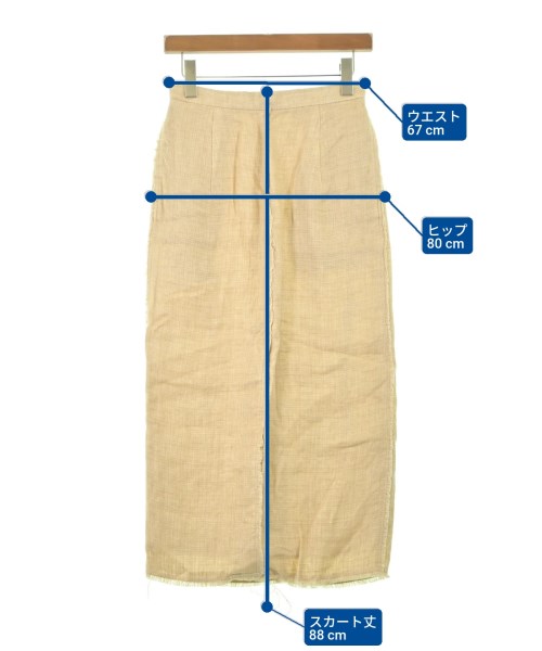 AURALEE（オーラリー）ロング・マキシ丈スカート ベージュ サイズ:1(M位) レディース/2200632147120