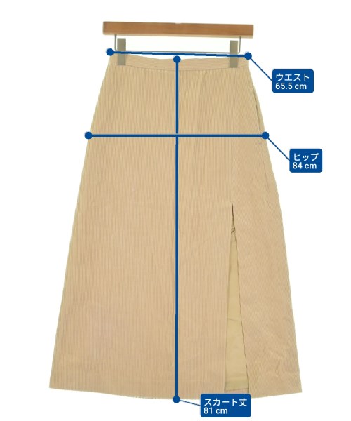 AURALEE（オーラリー）ロング・マキシ丈スカート ベージュ サイズ:1(M位) レディース/2200642516053