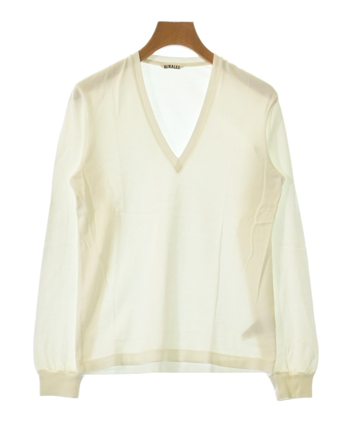 AURALEE オーラリー Tシャツ・カットソー 白 0489925Y0121 AURALEE - AURALEE オーラリー Tシャツ・カットソー L 白 【古着