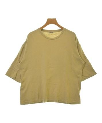 ✨AURALEE✨オーラリー サイズ5(XL) ロンT 綿 脇リブ ベージュ AURALEE(オーラリー) LUSTER PLAITING L S TEEロングスリーブ