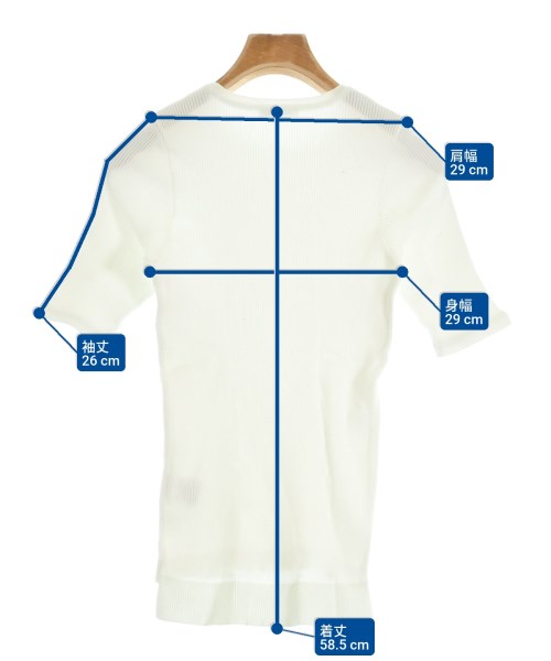 AURALEE（オーラリー）Tシャツ・カットソー 白 サイズ:1(M位) レディース/2200616986080