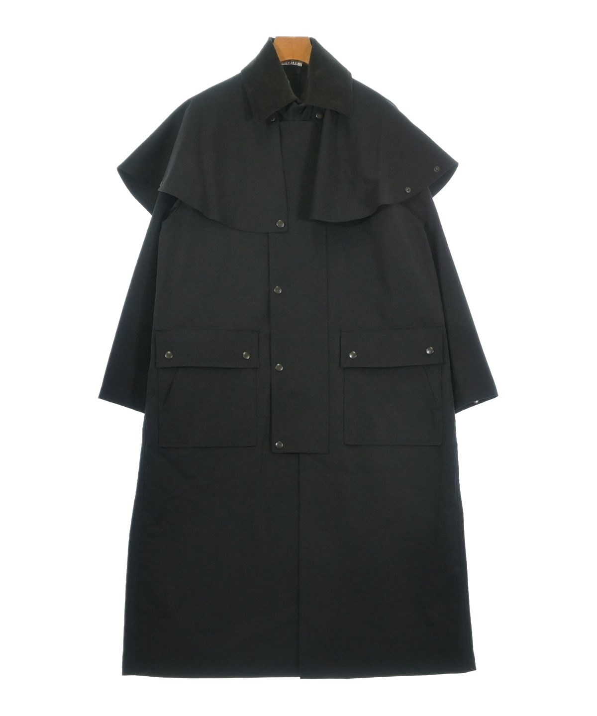 AURALEE ブラック トレンチコート　size0 AURALEE(オーラリー) 25SS レザーカラートレンチコート A25SC04MC