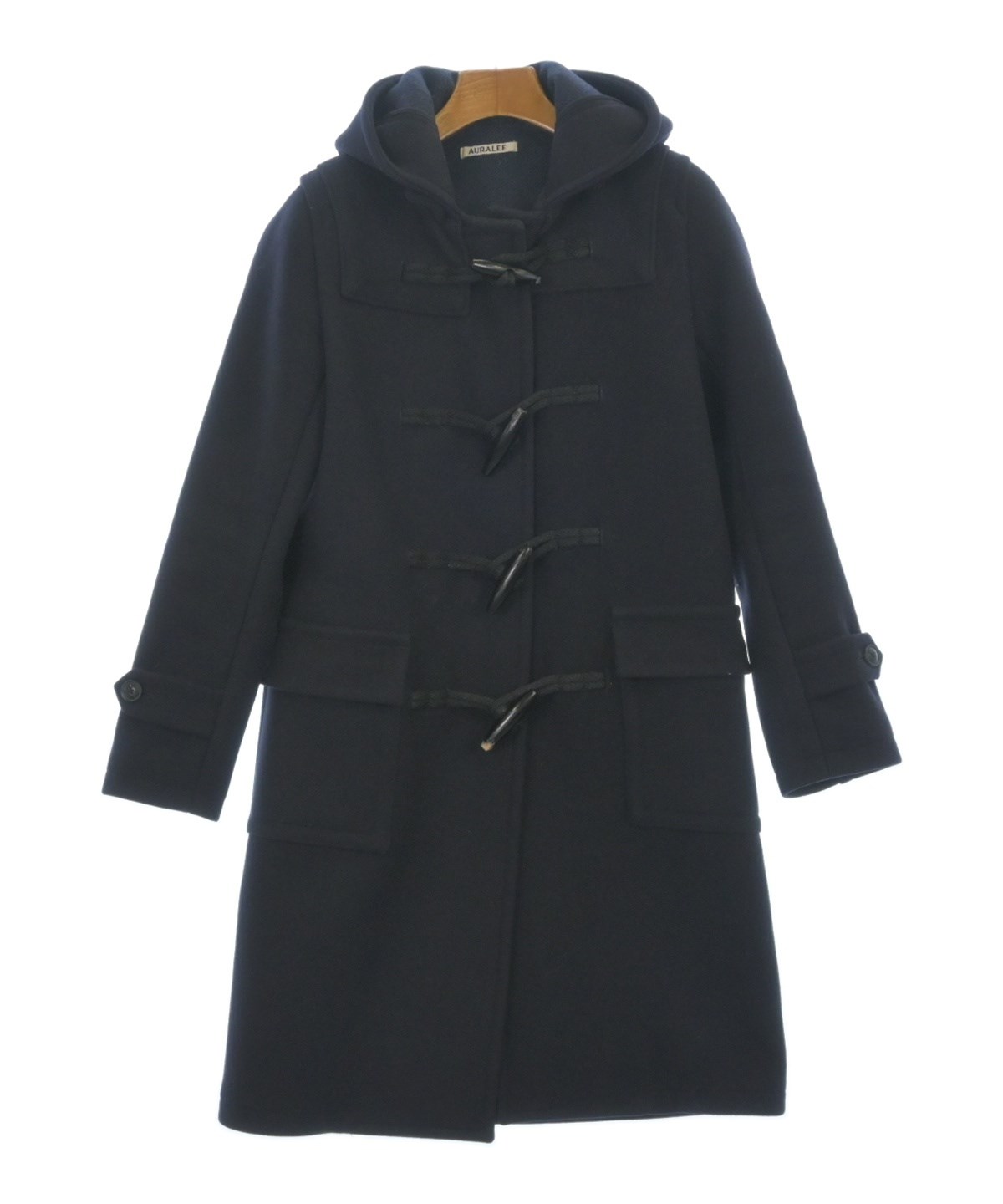 AURALEE（オーラリー）ダッフルコート 紺 サイズ:0(S位) レディース