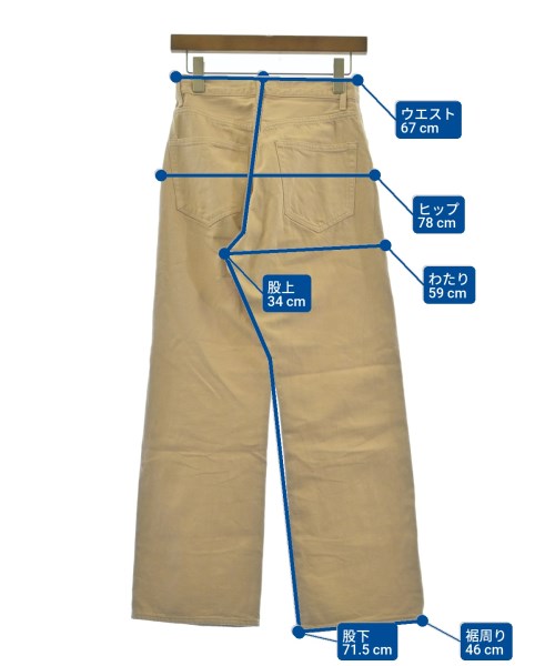 AURALEE（オーラリー）デニムパンツ ピンク サイズ:0(S位) レディース/2200613504041