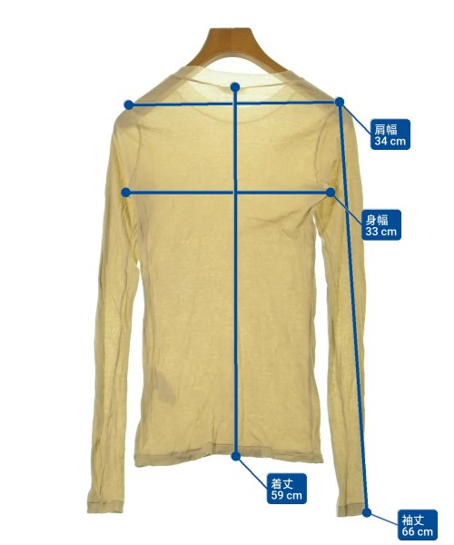 AURALEE（オーラリー）Tシャツ・カットソー ベージュ サイズ:1(M位) レディース/2200625015047