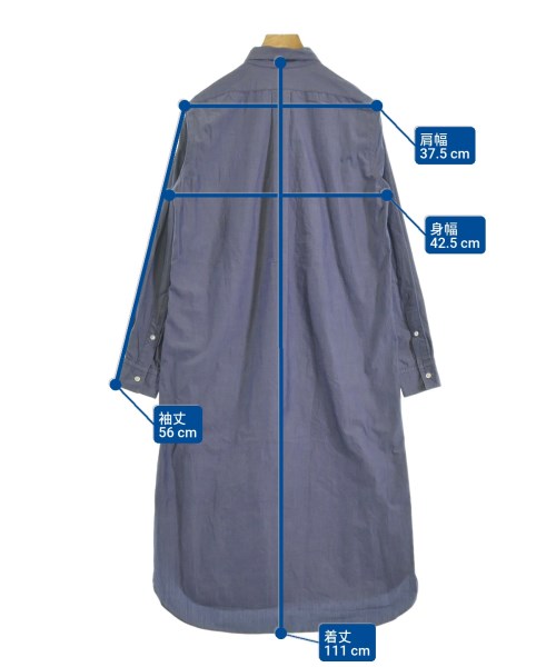 AURALEE（オーラリー）シャツワンピース 紫 サイズ:1(M位) レディース/2200625289035