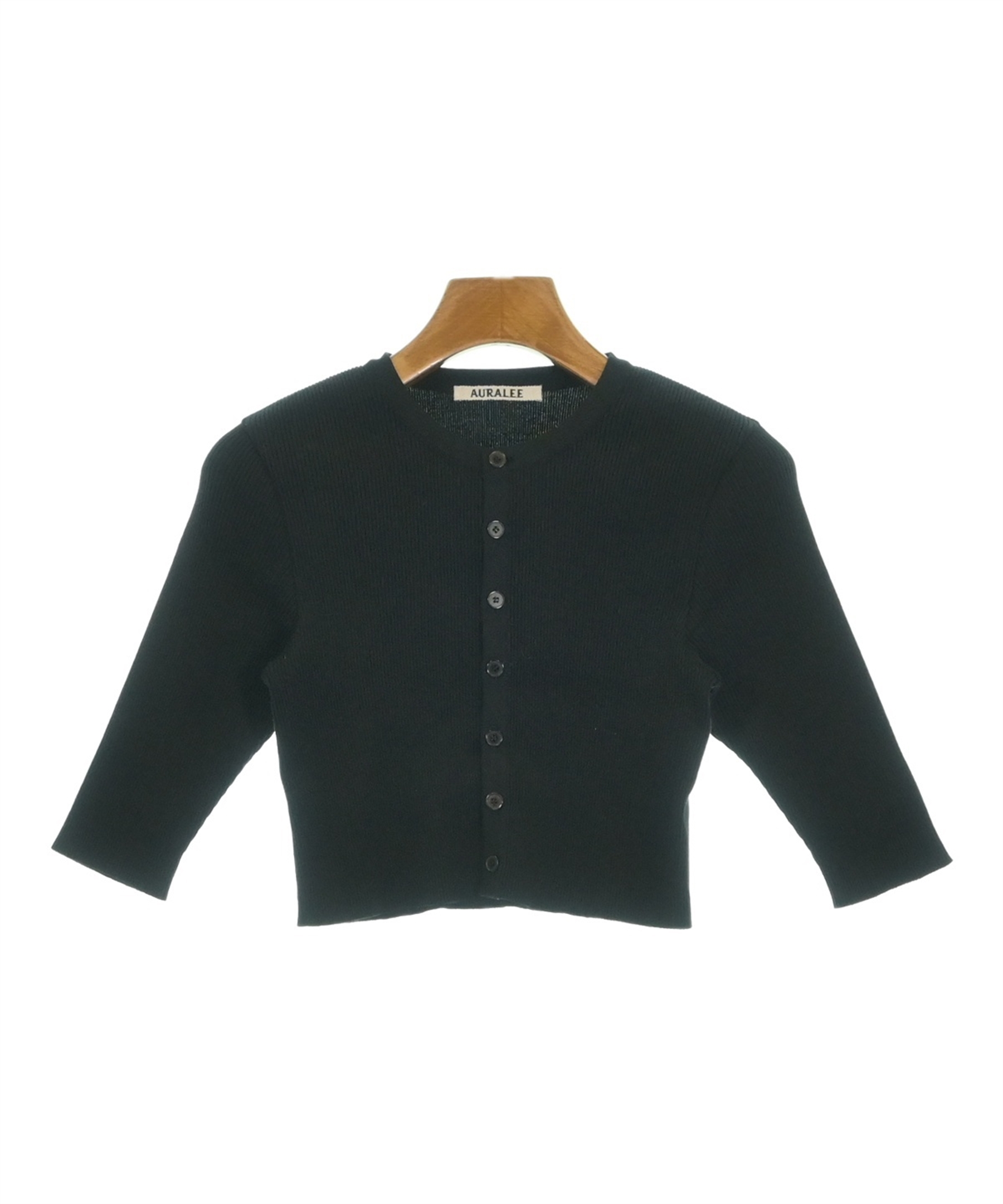 AURALEE（オーラリー）カーディガン 黒 サイズ:-(XS位) レディース