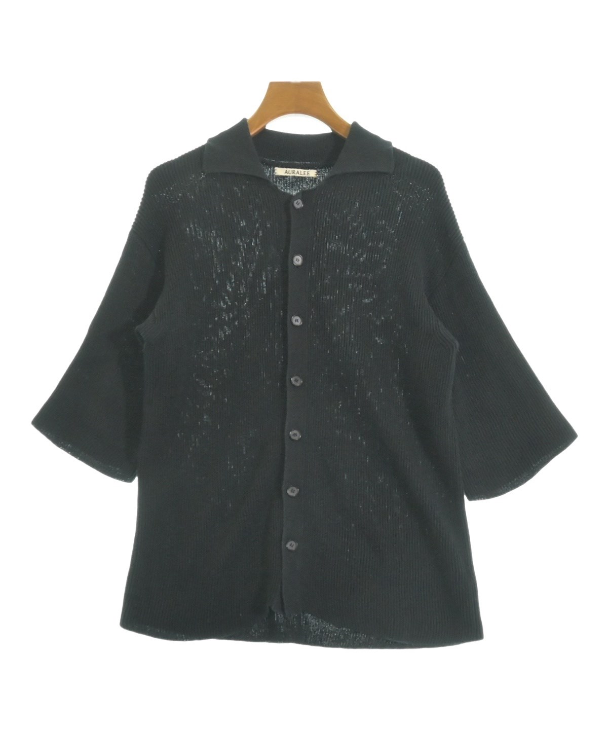 AURALEE（オーラリー）カーディガン 黒 サイズ:0(S位) レディース