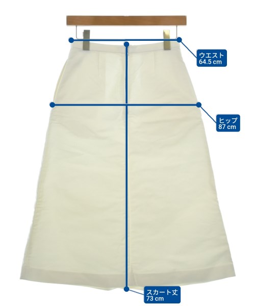 AURALEE（オーラリー）ロング・マキシ丈スカート 白 サイズ:1(M位) レディース/2200629348097