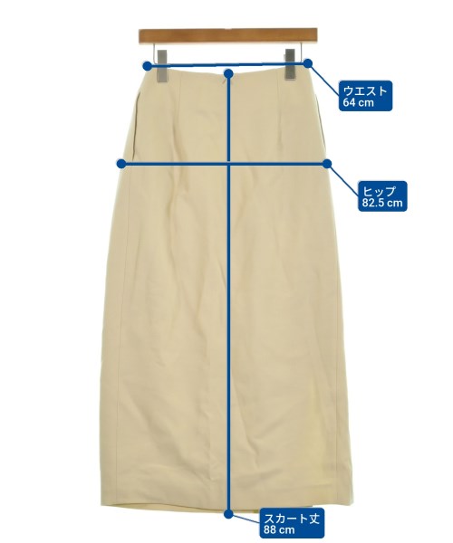 AURALEE（オーラリー）ロング・マキシ丈スカート 黄 サイズ:-(S位) レディース/2200631149309