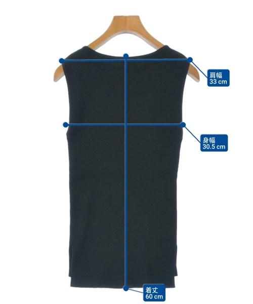 AURALEE（オーラリー）タンクトップ 黒 サイズ:1(M位) レディース/2200631393023