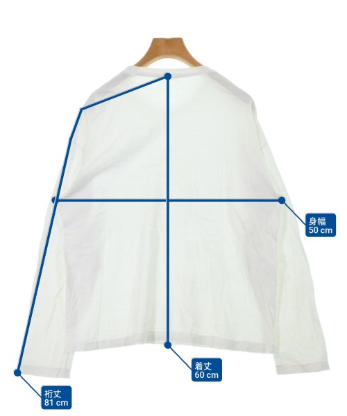 AURALEE（オーラリー）Tシャツ・カットソー 白 サイズ:1(M位) レディース/2200616371152