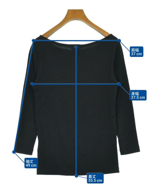 AURALEE（オーラリー）Tシャツ・カットソー 黒 サイズ:1(M位) レディース/2200610567032