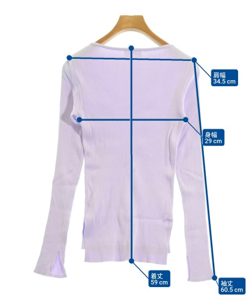 AURALEE（オーラリー）Tシャツ・カットソー 紫 サイズ:0(S位) レディース/2200614386097