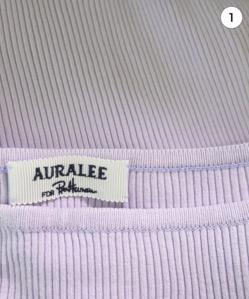 AURALEE（オーラリー）Tシャツ・カットソー 紫 サイズ:0(S位) レディース/2200614386097