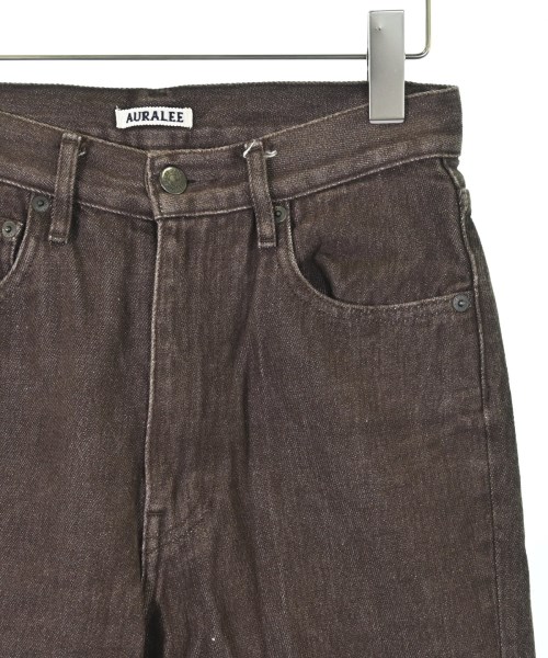 AURALEE（オーラリー）デニムパンツ 茶 サイズ:25(S位) レディース/2200618172054