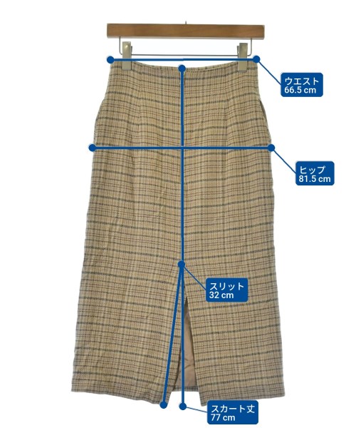 AURALEE（オーラリー）ロング・マキシ丈スカート ベージュ サイズ:1(M位) レディース/2200618431021