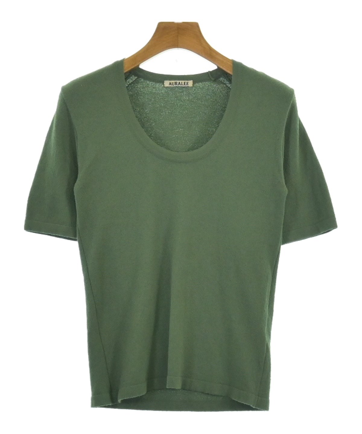 AURALEE オーラリー Tシャツ・カットソー 1(M位) 緑 【古着】【中古】 AURALEE - AURALEE オーラリー Tシャツ・カットソー L 緑 【古着
