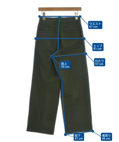 AURALEE（オーラリー）スラックス 緑 サイズ:0(S位) レディース/2200671519056