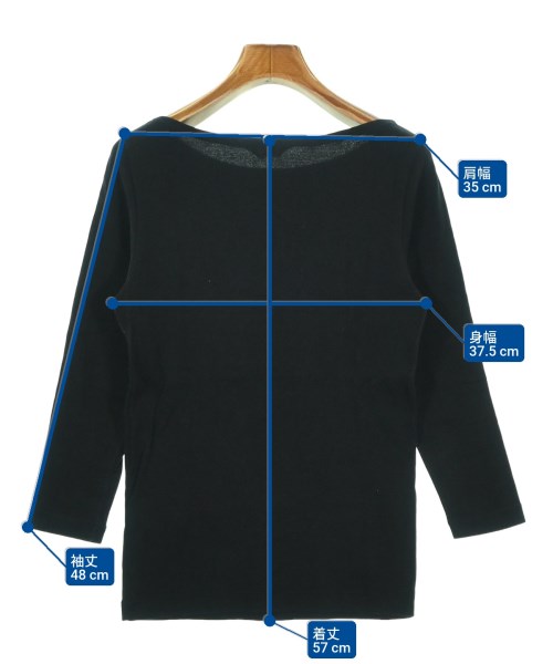 AURALEE（オーラリー）Tシャツ・カットソー 黒 サイズ:1(M位) レディース/2200678360064