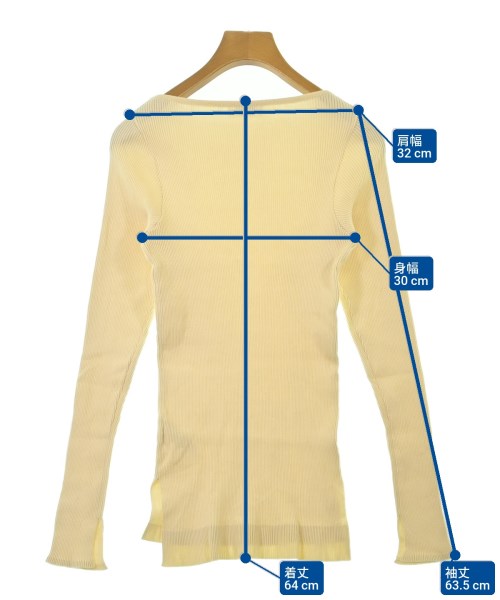 AURALEE（オーラリー）ニット・セーター 黄 サイズ:1(M位) レディース/2200669407013