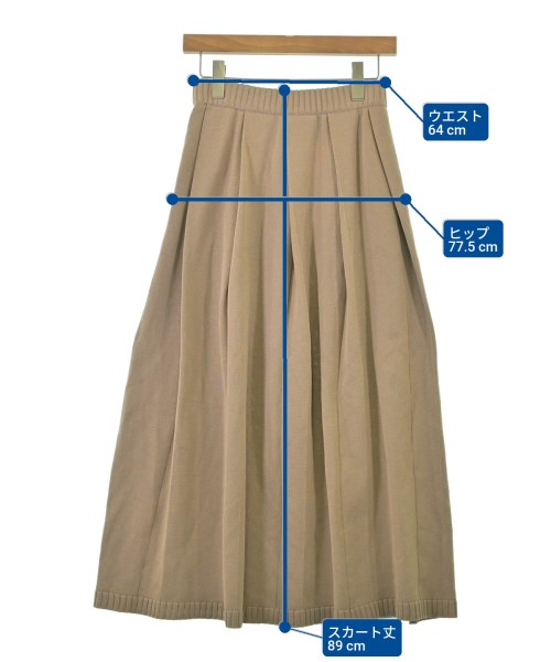 AURALEE（オーラリー）ロング・マキシ丈スカート ベージュ サイズ:1(M位) レディース/2200674454071